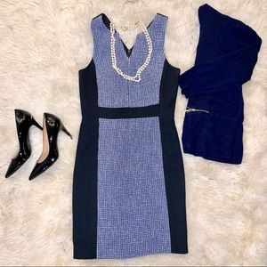 4.collective 4.c Anthropologie Navy Contrast Dress